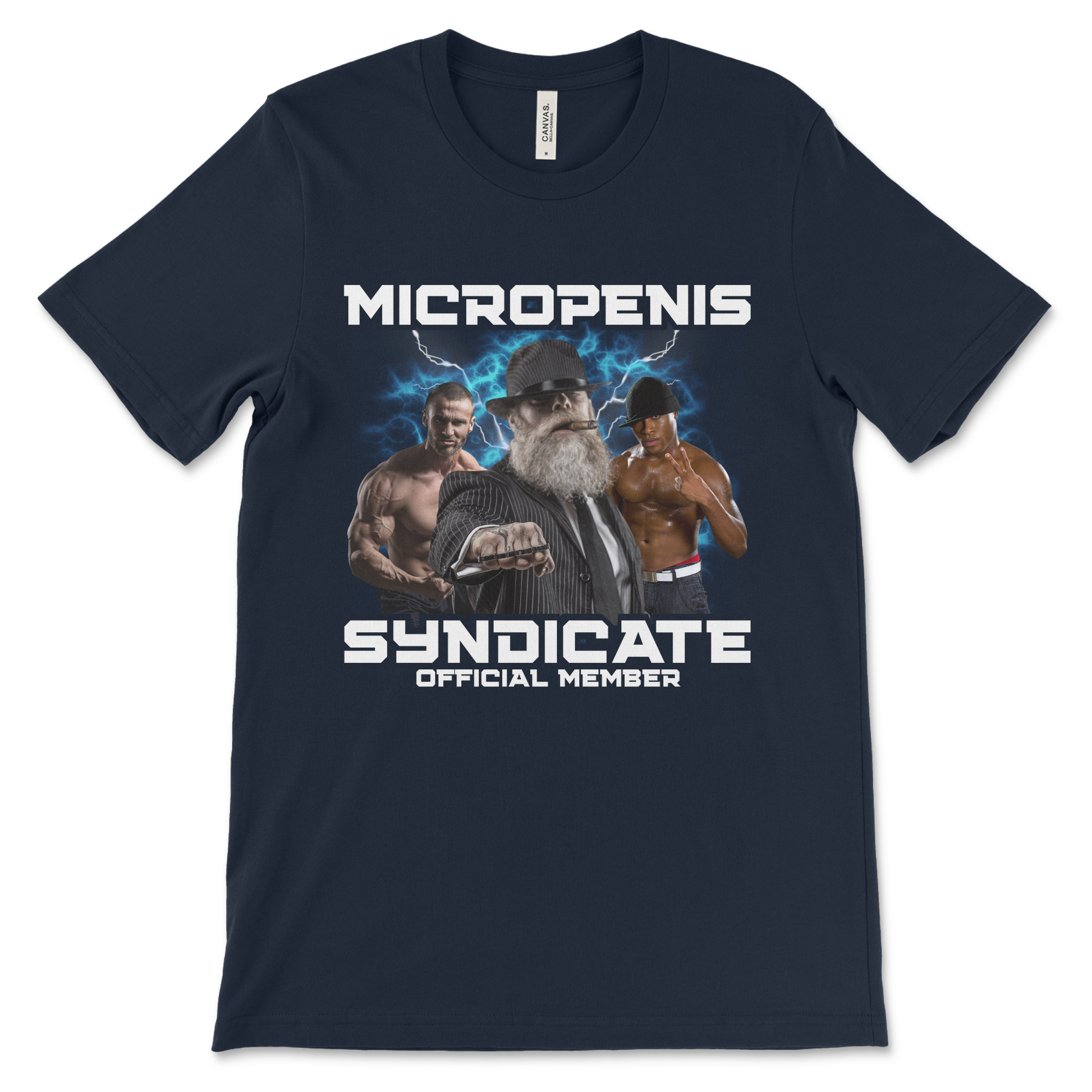 Weird and naughty micro-penis joke shirt for anyone into offensive meme fashion and embarrassing humor.