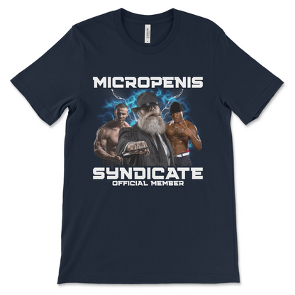 Weird and naughty micro-penis joke shirt for anyone into offensive meme fashion and embarrassing humor.