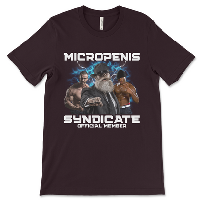 Cringe offensive micropenis t-shirt with horrible meme humor that’s both nasty and stupid.