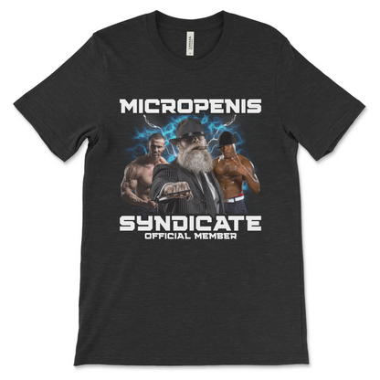 Weird naughty micro-penis shirt for fans of horrible humor, offensive jokes, and stupid meme fashion.