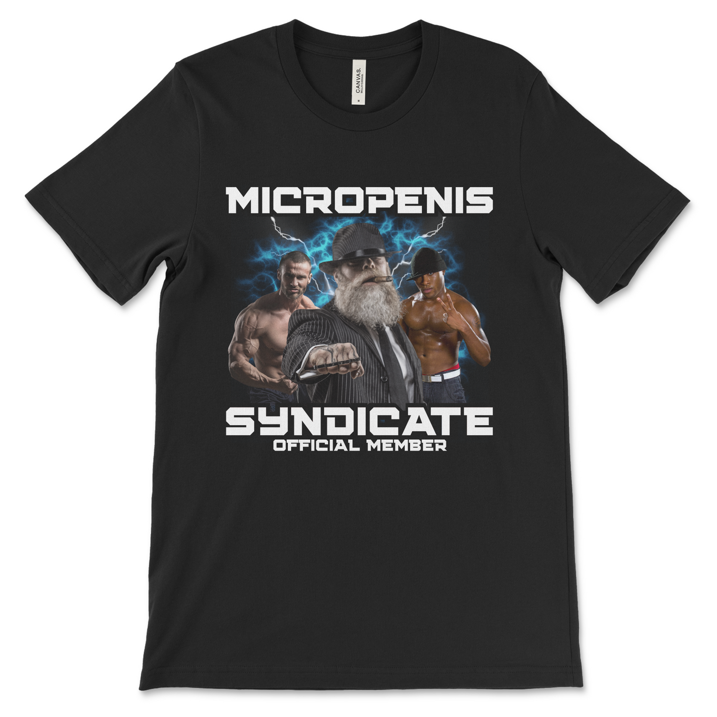 Offensive micropenis meme shirt with a stupid cringe joke design that’s nasty and embarrassing.