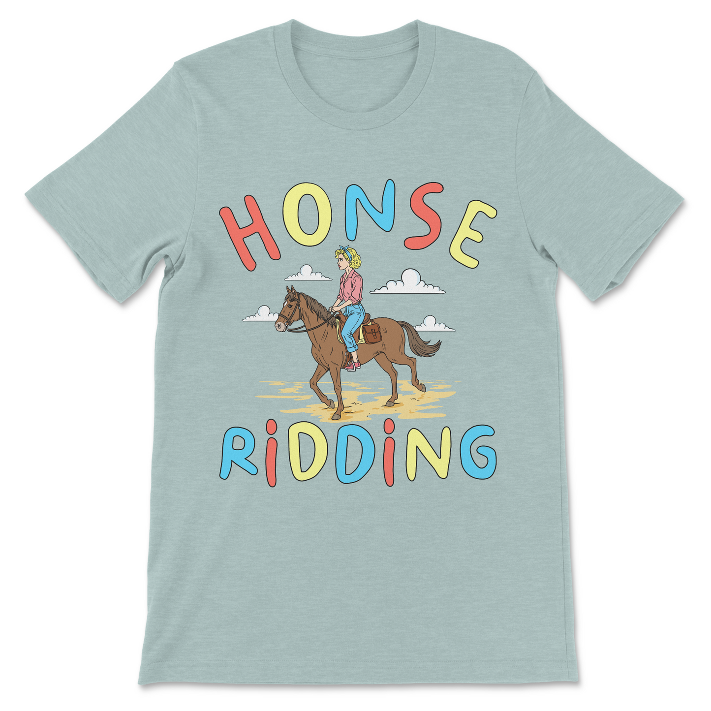 Low effort poorly translated horse meme t-shirt