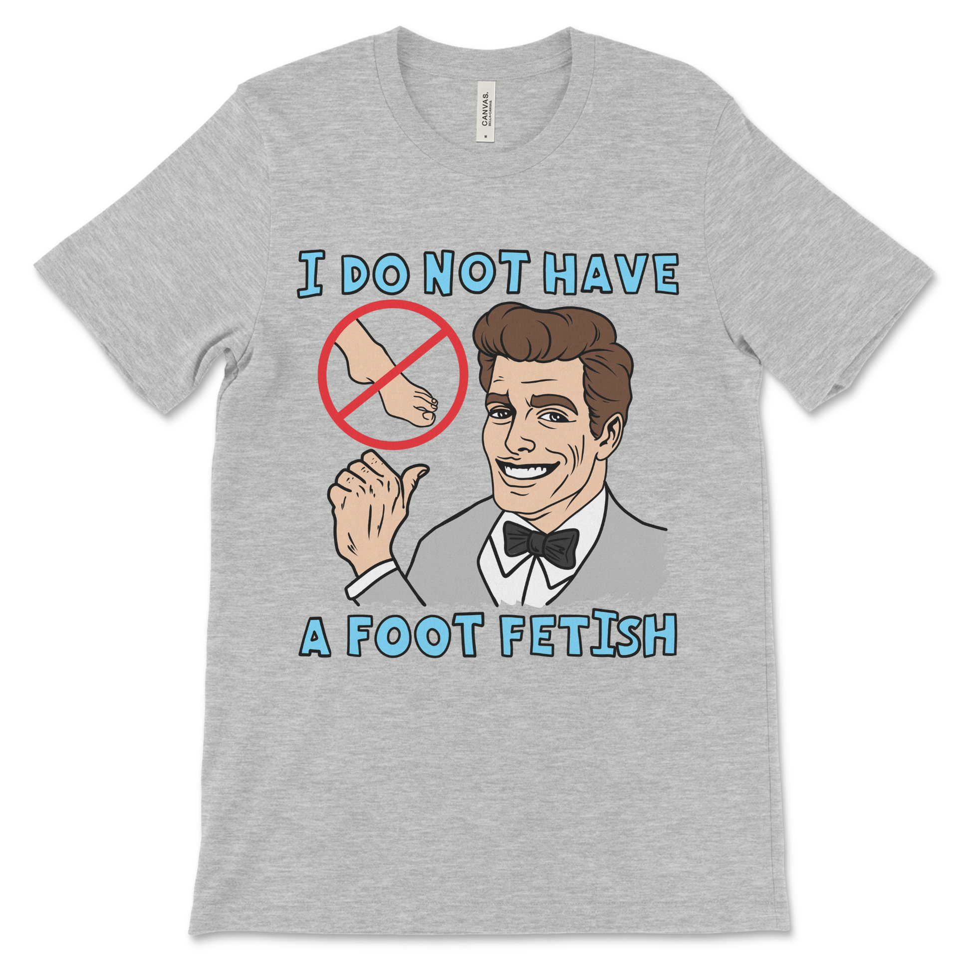 Obscene fetish-inspired shirt with raunchy adult humor and a dirty punchline. The kind of inappropriate shirt that makes people laugh and cringe at the same time.