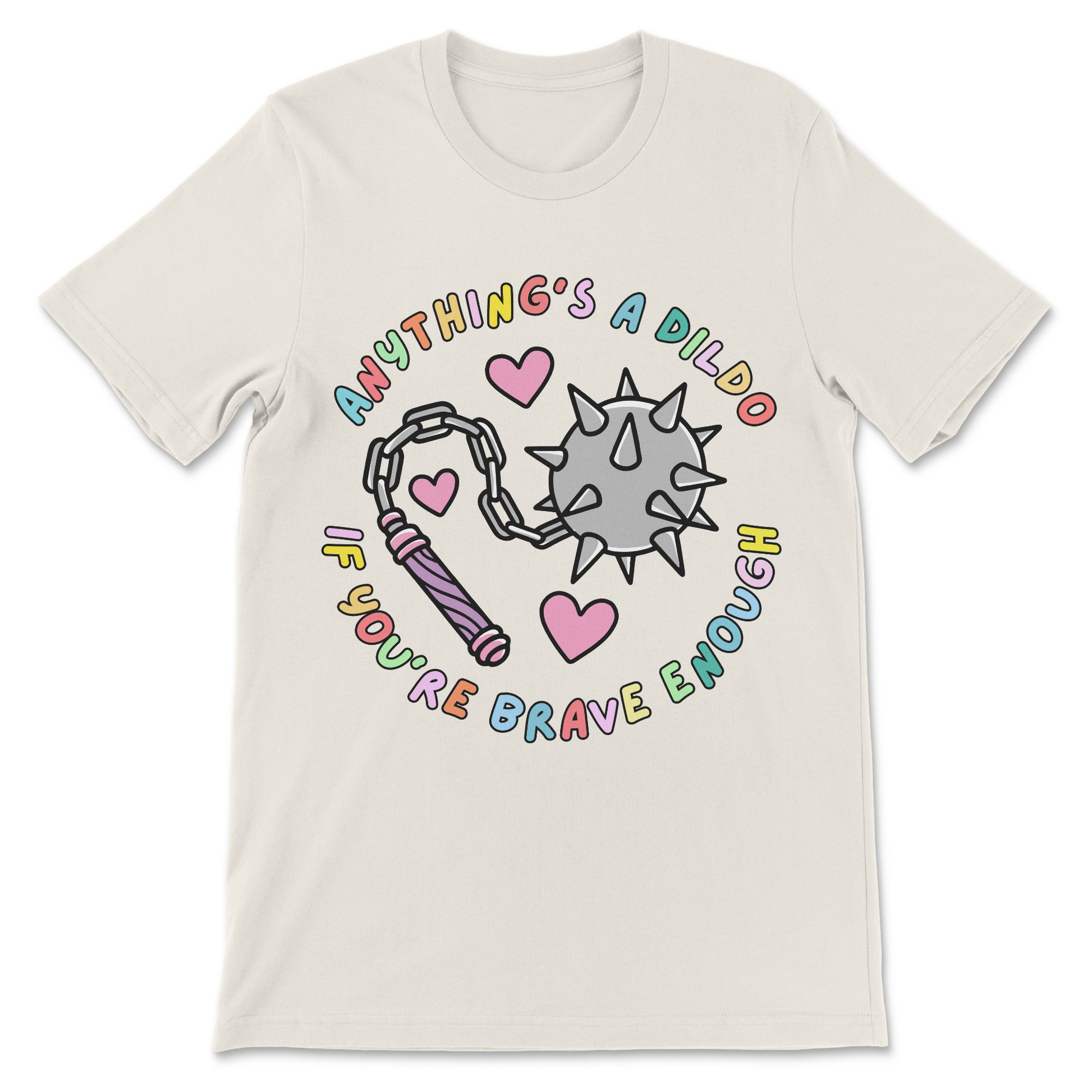 explicit women’s meme shirt with absurd dirty joke slogan
