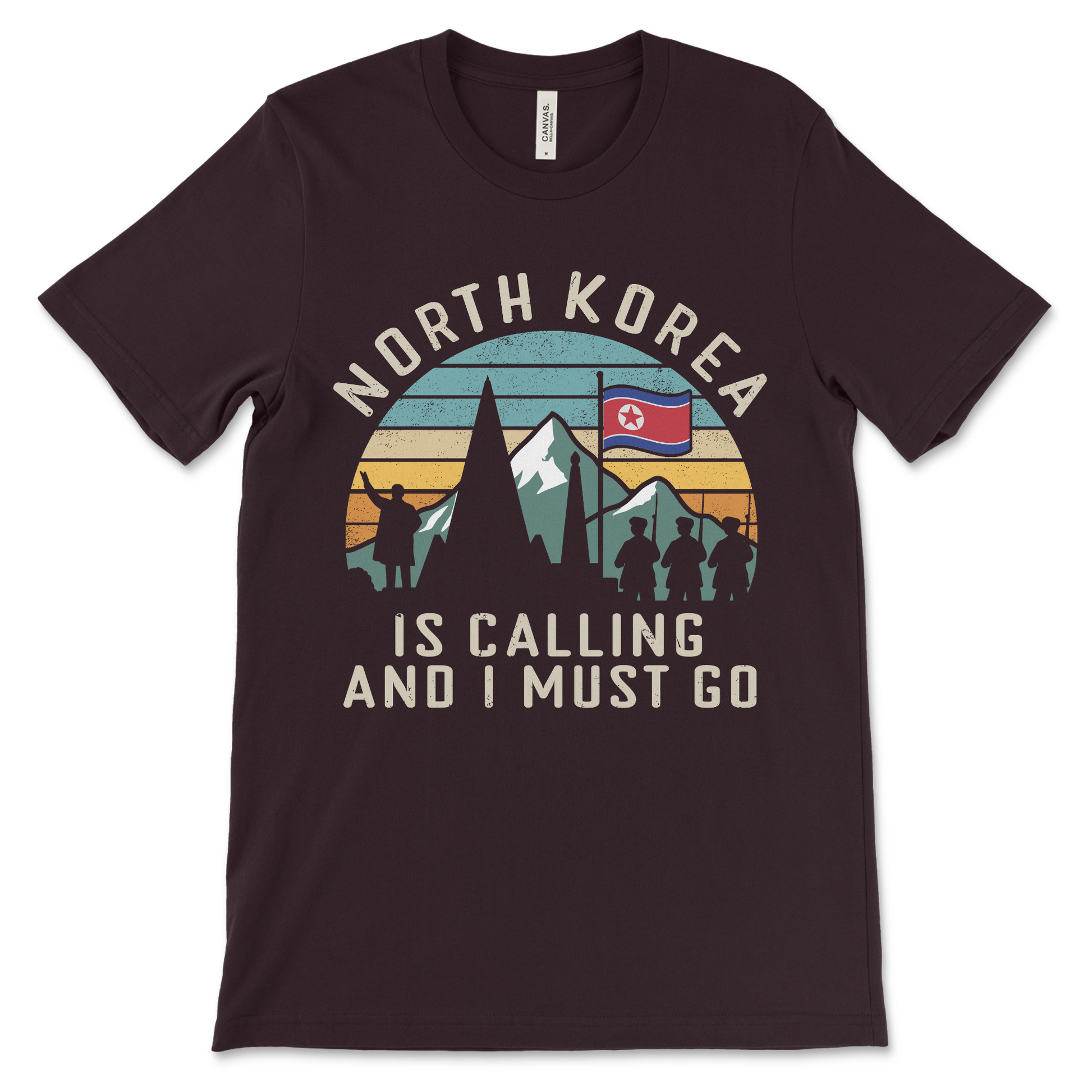Offensive North Korea meme shirt, dark humor clothing and controversial joke apparel.

