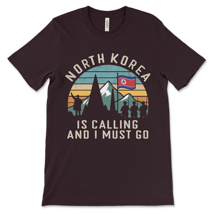 Offensive North Korea meme shirt, dark humor clothing and controversial joke apparel.

