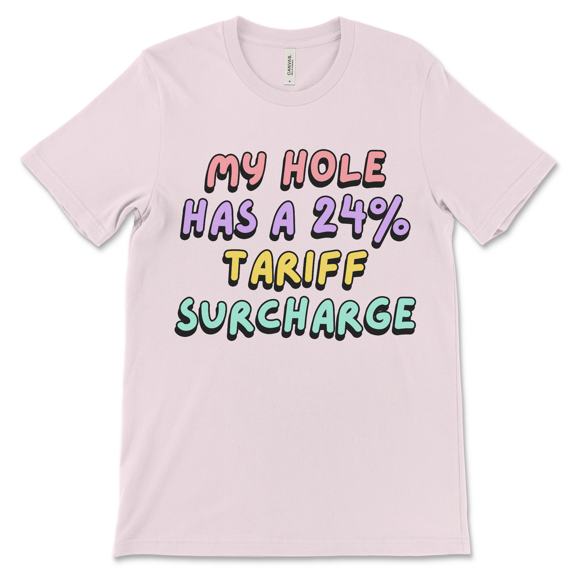 Offensive American politics shirt with crude tariff hum