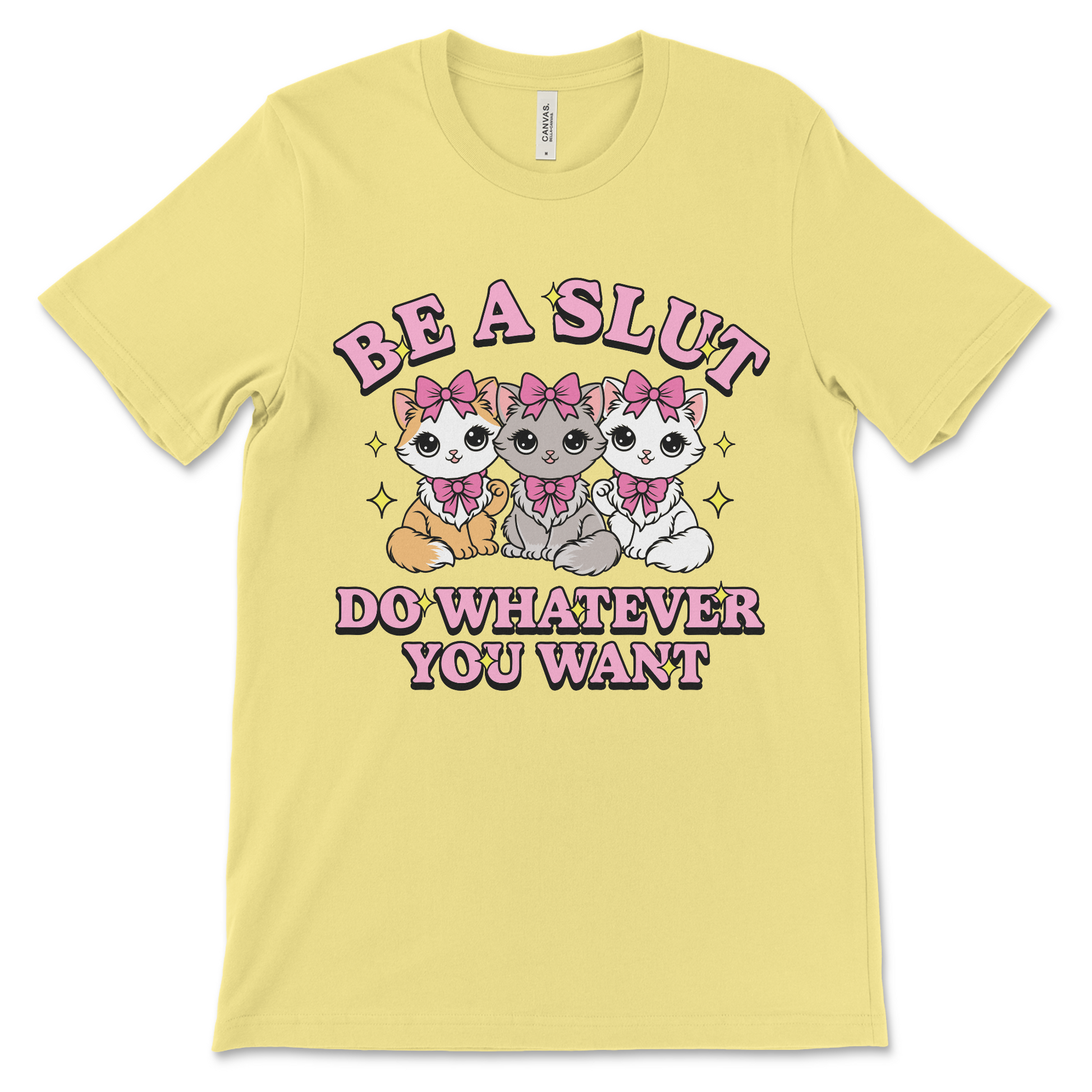 Be a Slut Do Whatever You Want shirt, vulgar women’s graphic tee with raunchy humor.