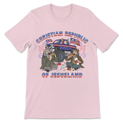 edgy political meme shirt religious satire design
