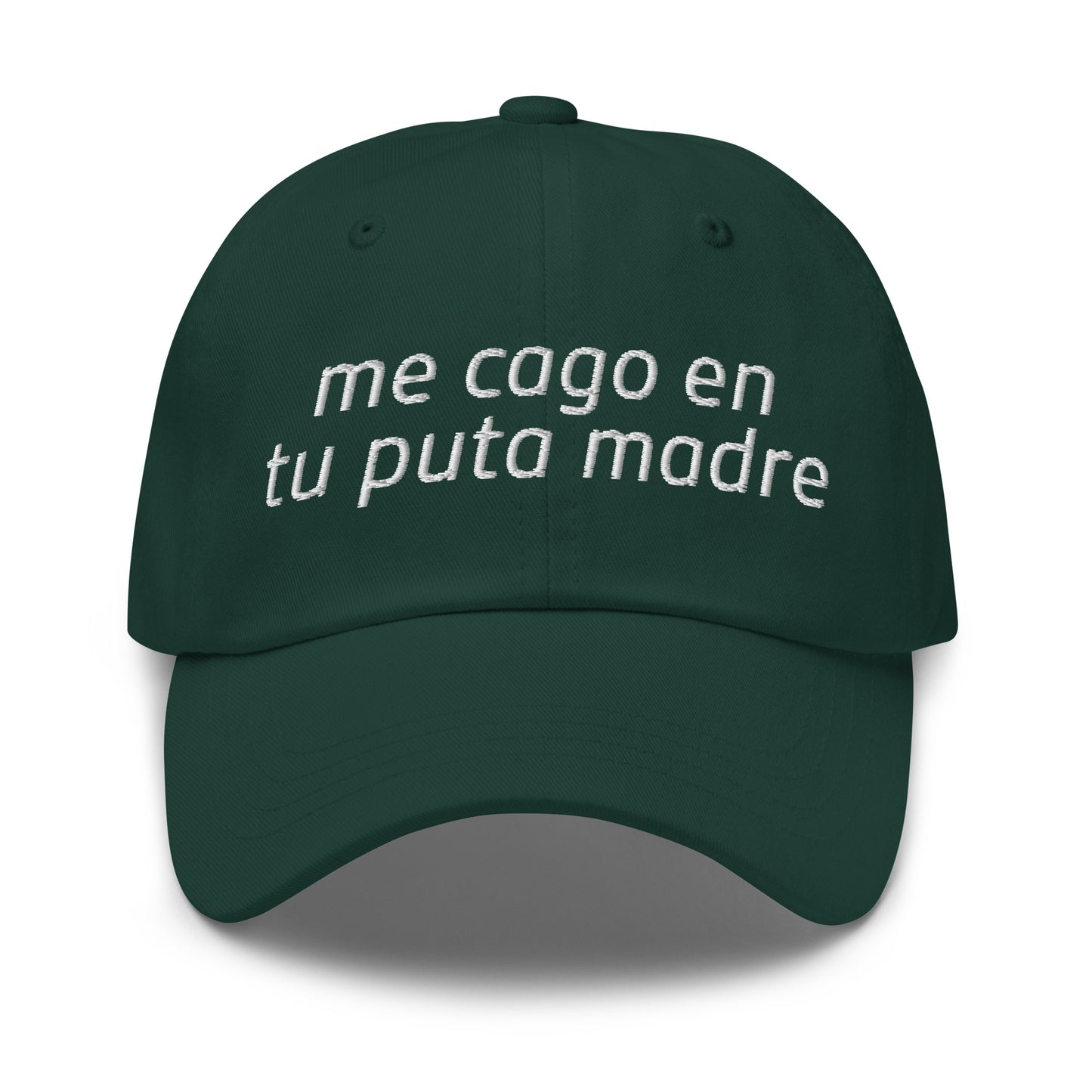 Me Cago En Tu Puta Madre Dad Hat bold Spanish insult dad hat