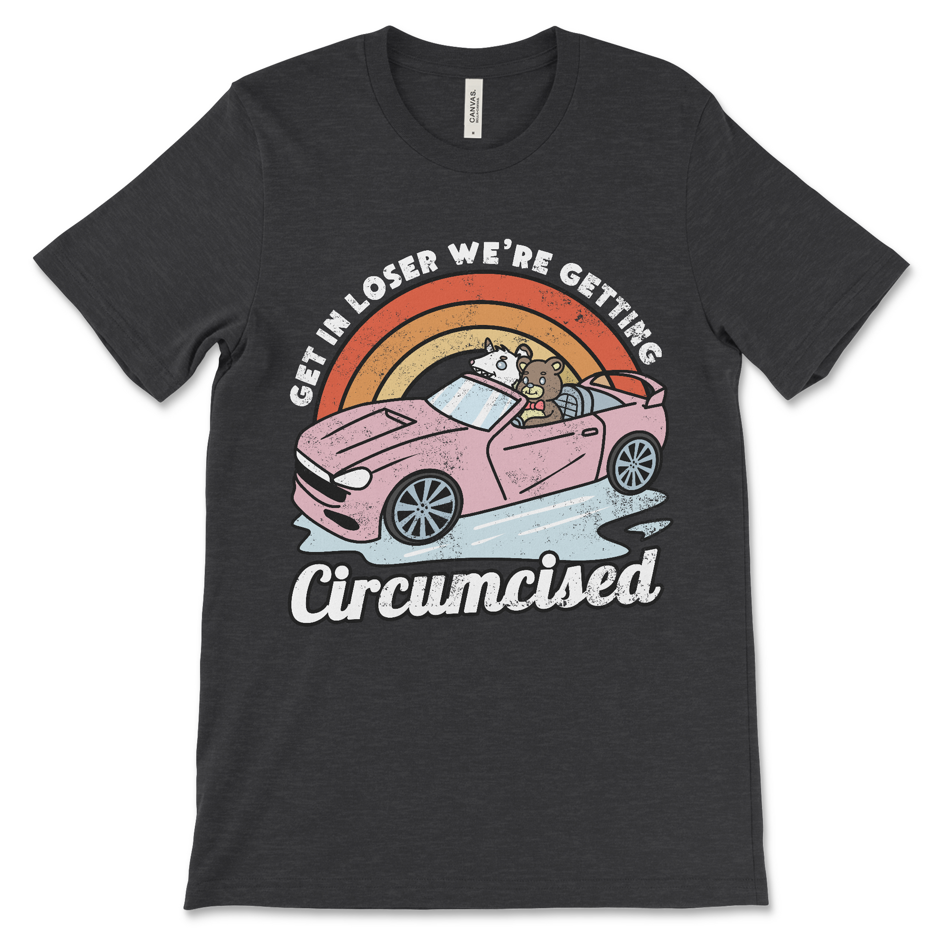 offensive graphic tee with foreskin joke, dark humor slogan, and unhinged meme energy for inappropriate shirt exchanges and cursed fashion lovers

