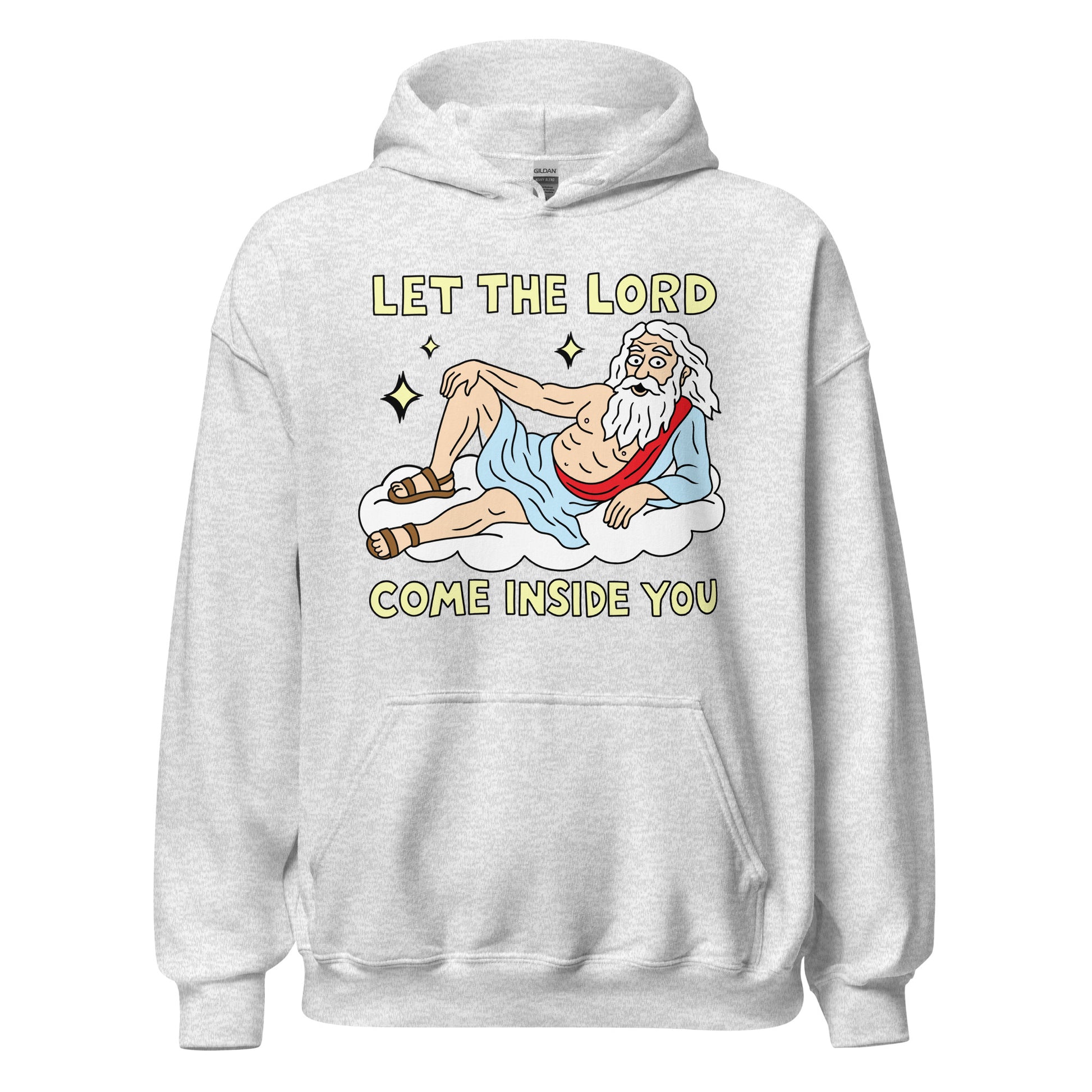 let the lord come inside you funny offensive religious meme hoodie

