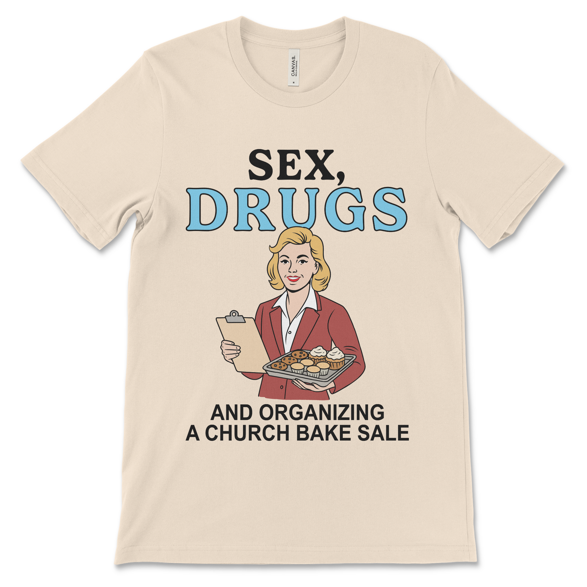 Dark humor shirt with religious satire and viral meme energy. A great gift for fans of offensive t-shirts and funny sex t shirts.
