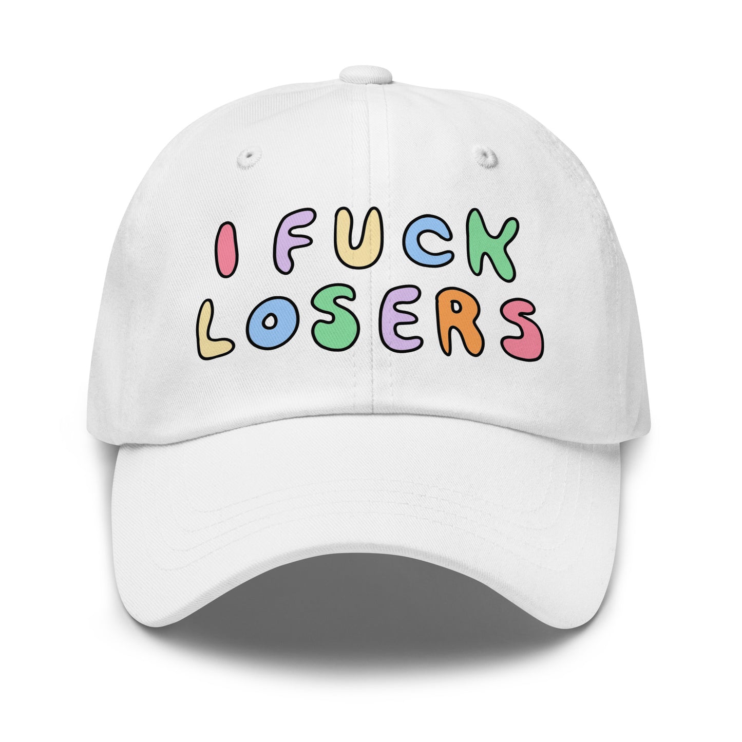funny dad hat featuring explicit statement 
