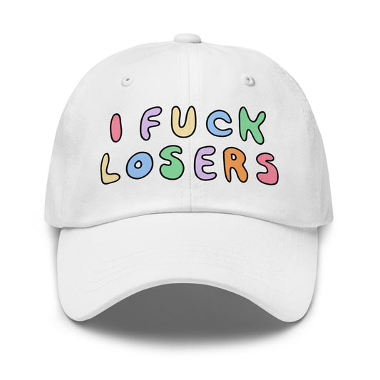 funny dad hat featuring explicit statement 
