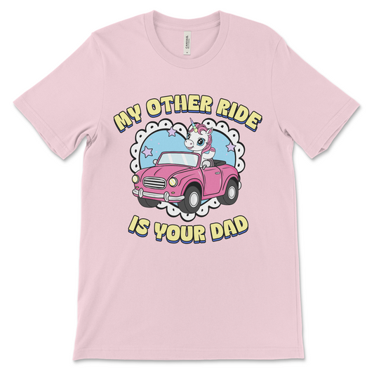 Naughty unicorn shirt with sexual humor slogan.