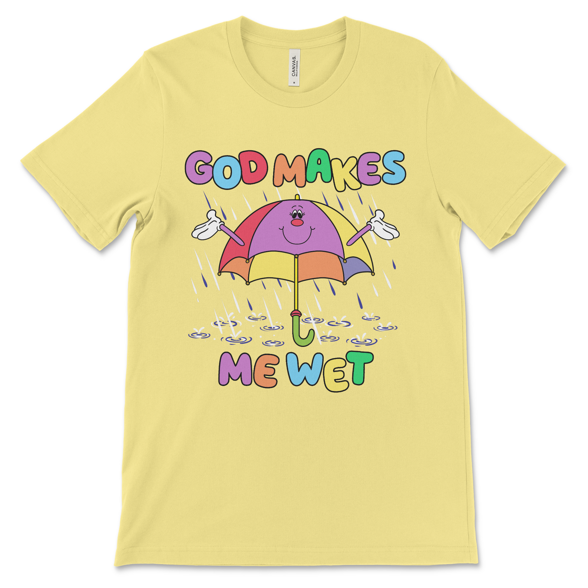 Women’s graphic tee with unhinged attitude. A wild option for dirty t-shirt exchange or gag gifts.
