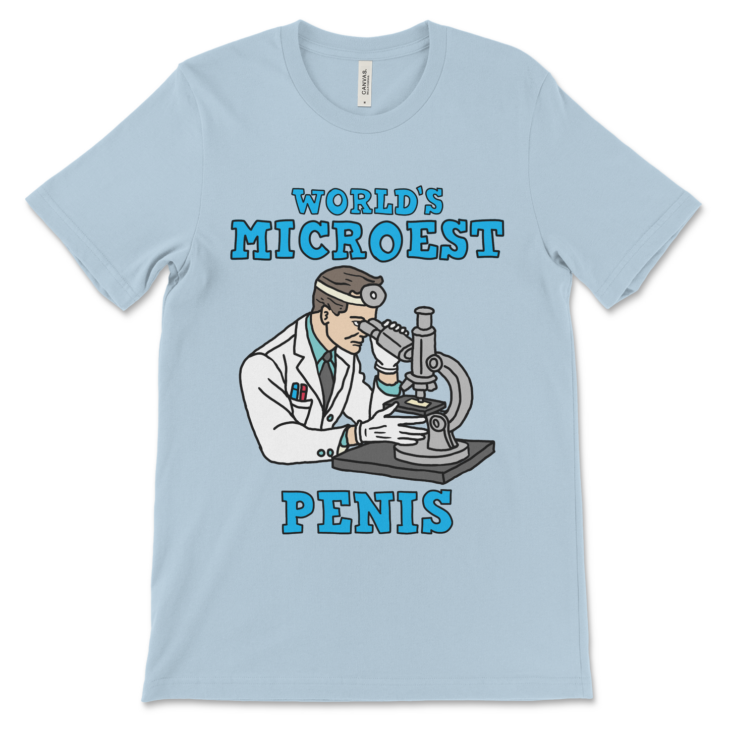 Inappropriate meme t-shirt featuring a micropenis joke. Offensive t-shirt for men, dirty adult humor shirt, vulgar shirt design, and awkward shirt for adults.
