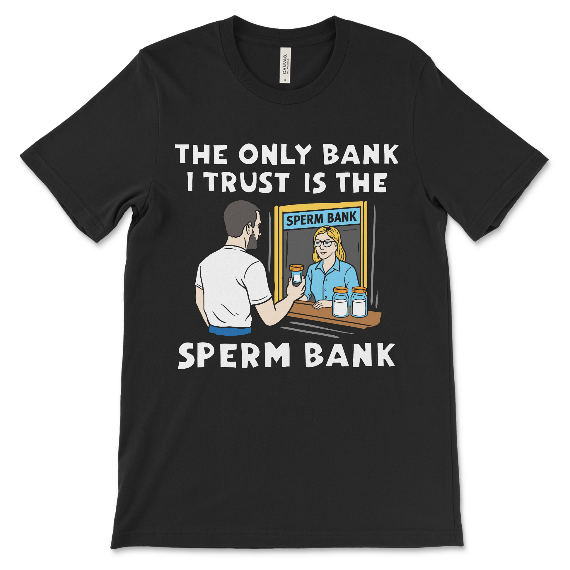 Dirty joke graphic tee for lovers of offensive clothing and sexual humor shirts.
