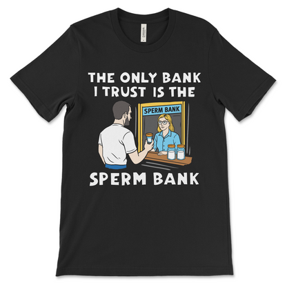 Dirty joke graphic tee for lovers of offensive clothing and sexual humor shirts.
