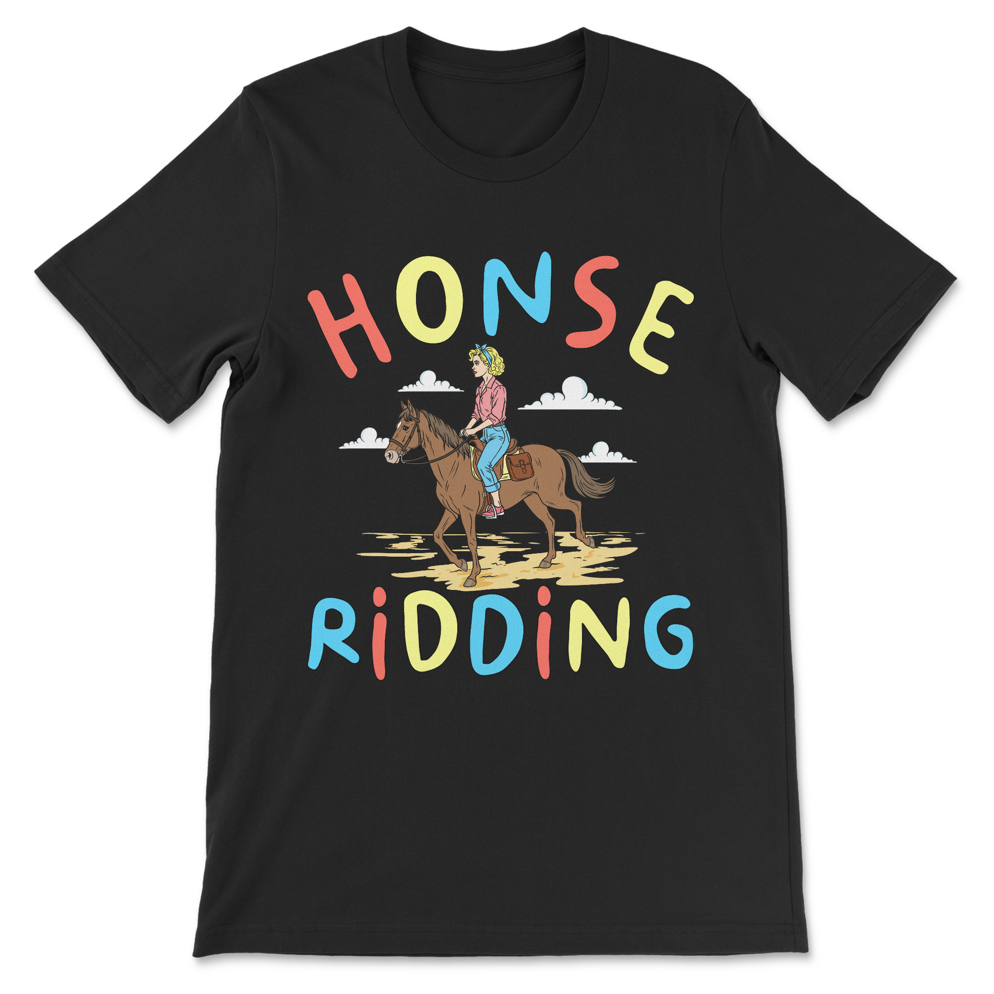 funny brain rot Gen Z meme shirt featuring a horse and engrish 