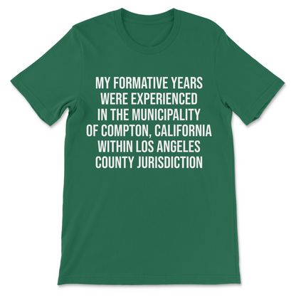 funny straight outta Compton parody t-shirt
