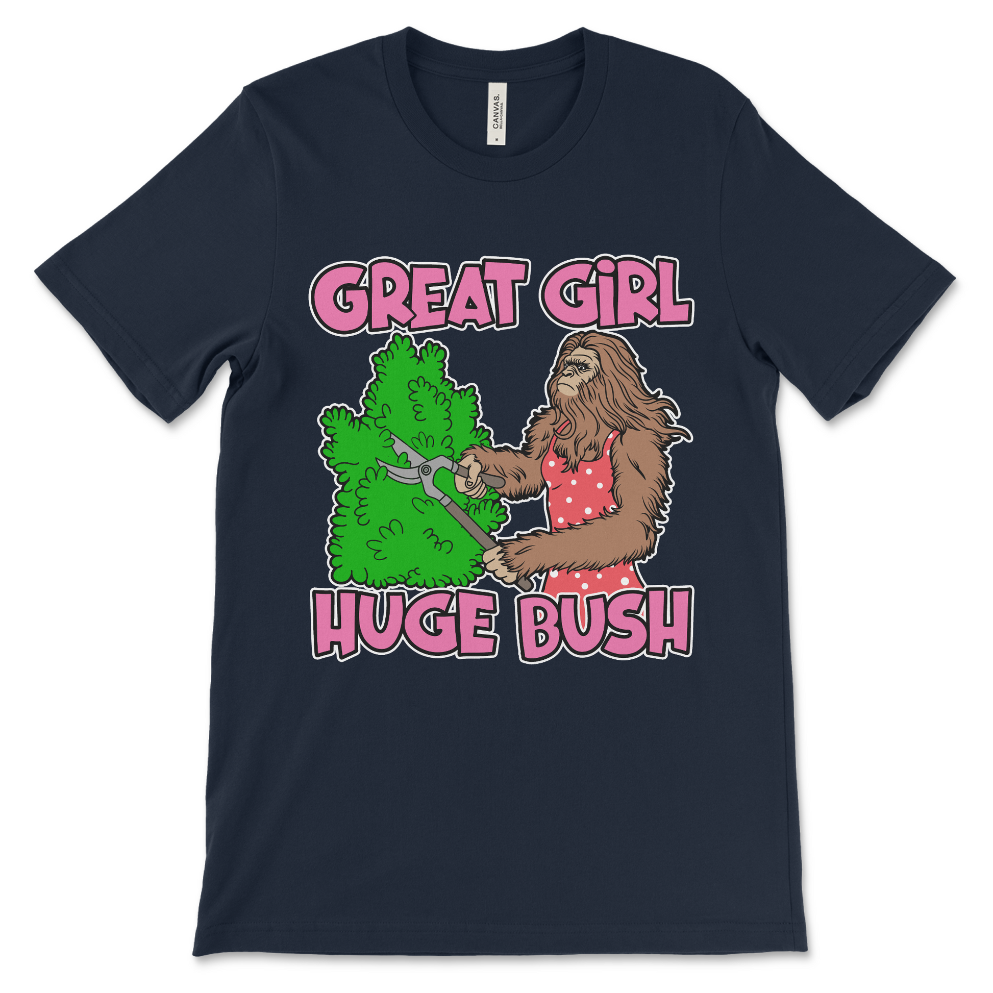 Raunchy women’s vulgar shirt with dirty joke design.
