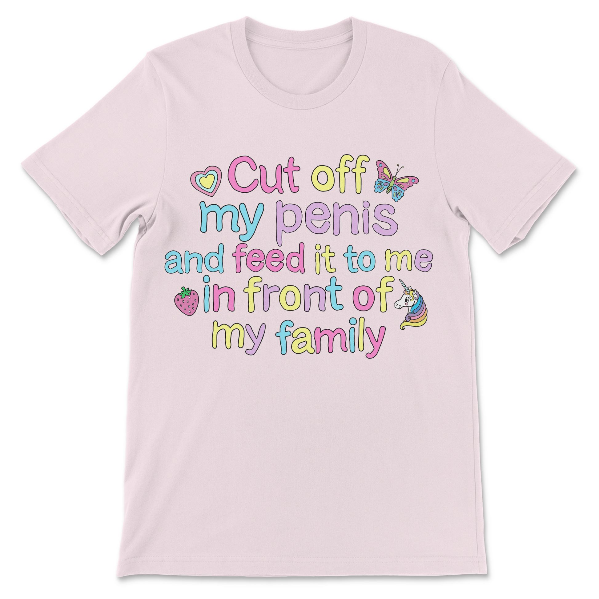 Dark humor graphic tee for fans of offensive penis shirts and bizarre humor.

