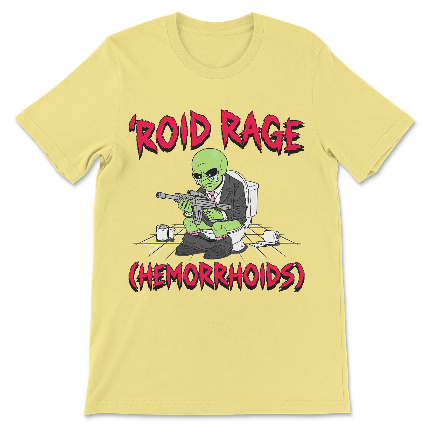 weird novelty hemorrhoid rage meme shirt