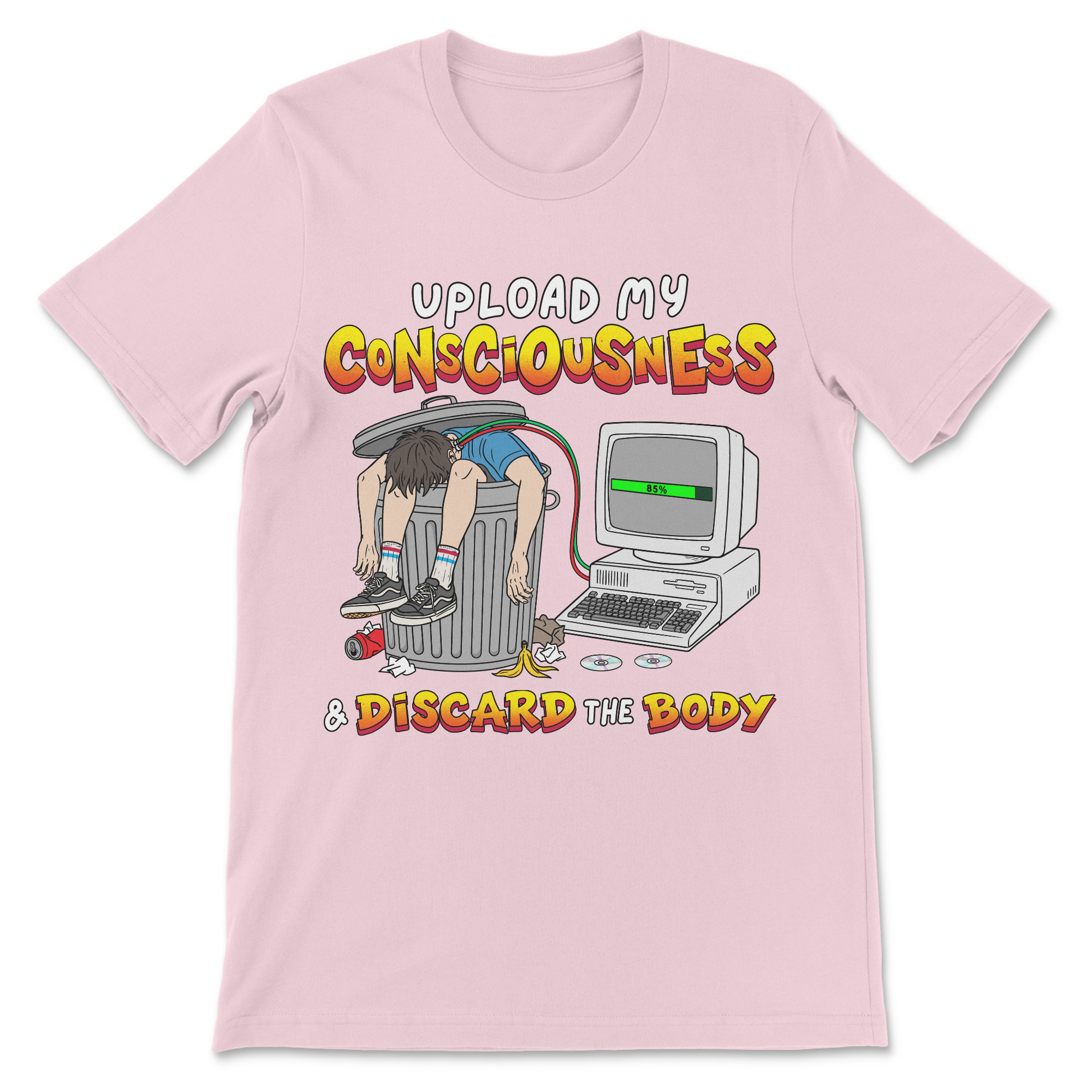 Perfect transhumanist, cyberpunk, and singularity meme tee for futurists and tech lovers.