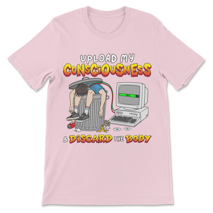 Perfect transhumanist, cyberpunk, and singularity meme tee for futurists and tech lovers.
