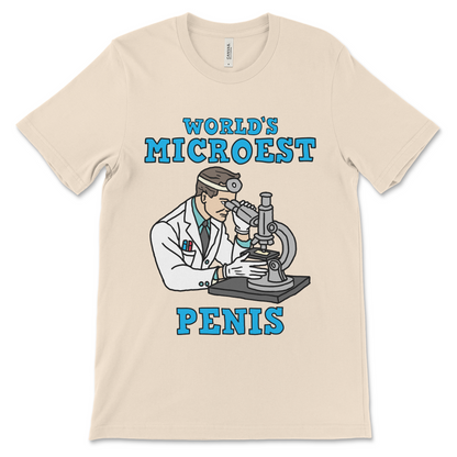 Funny micropenis shirt with inappropriate meme design and dirty adult humor. Offensive t-shirt for men, vulgar shirt style, and weird graphic tee for cringe-core fashion fans.

