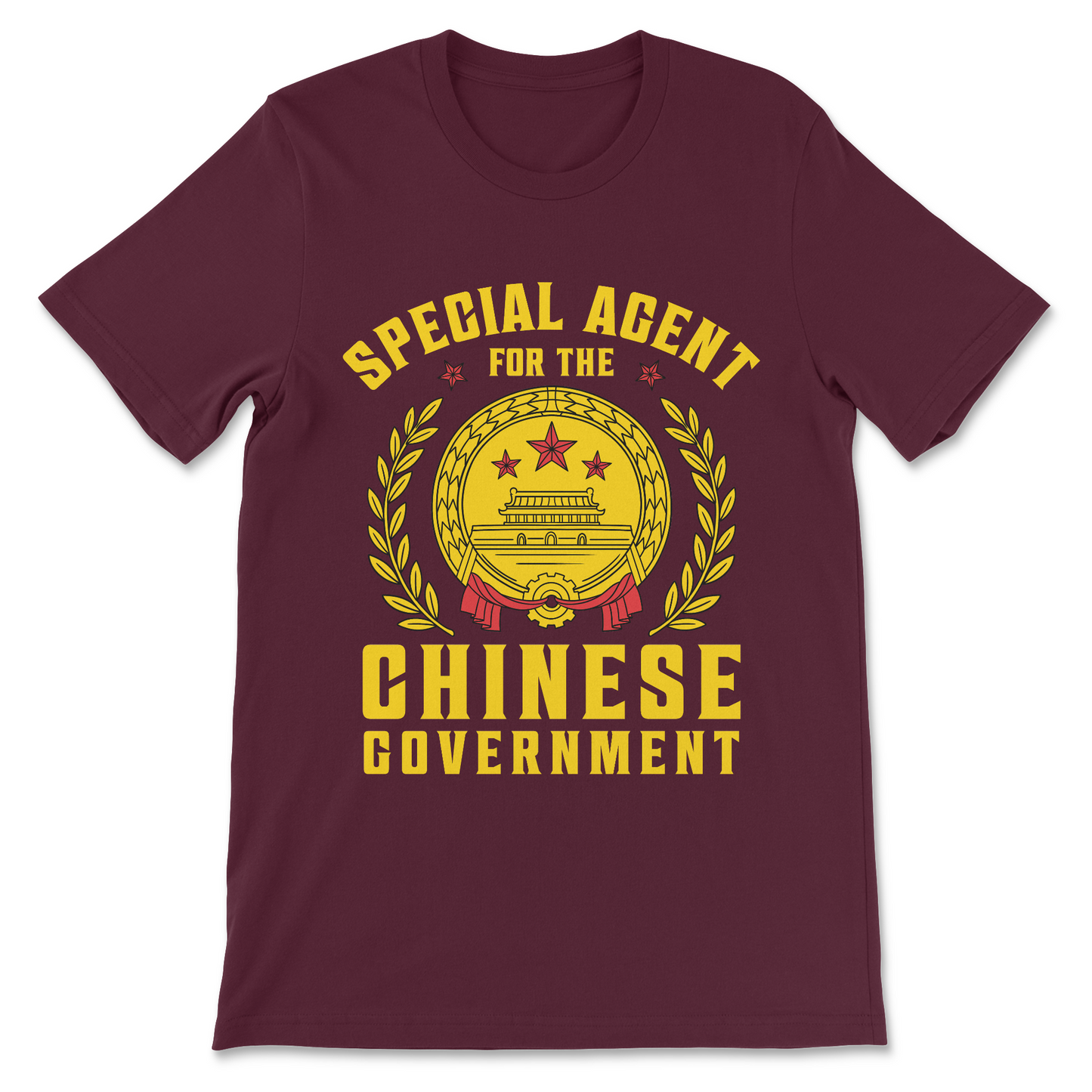 Funny political meme shirt with conspiracy joke design
