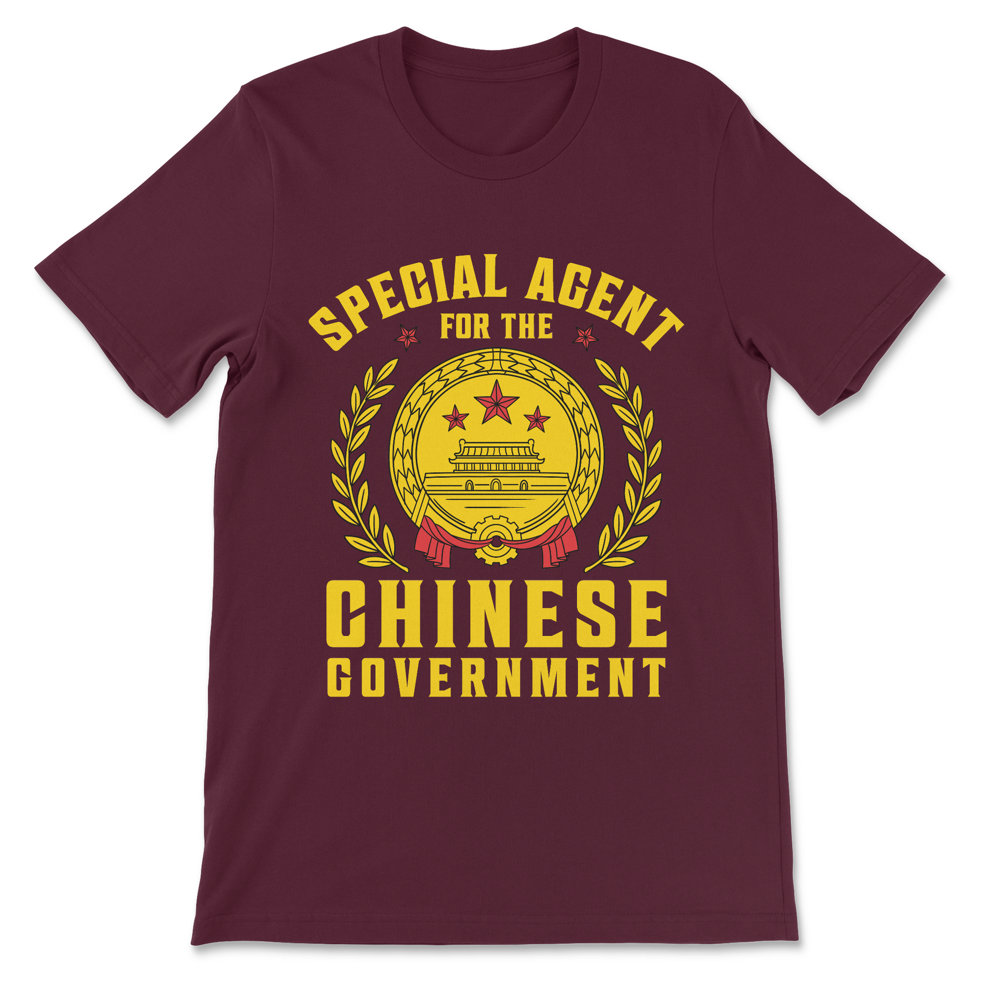 Funny political meme shirt with conspiracy joke design
