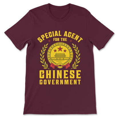 Funny political meme shirt with conspiracy joke design
