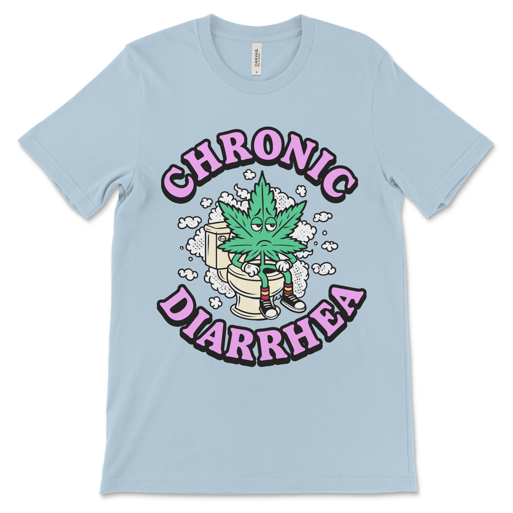 Adult marijuana shirt that blends toilet humor, rude jokes, and crude stoner comedy. A top pick for inappropriate t-shirt fans.