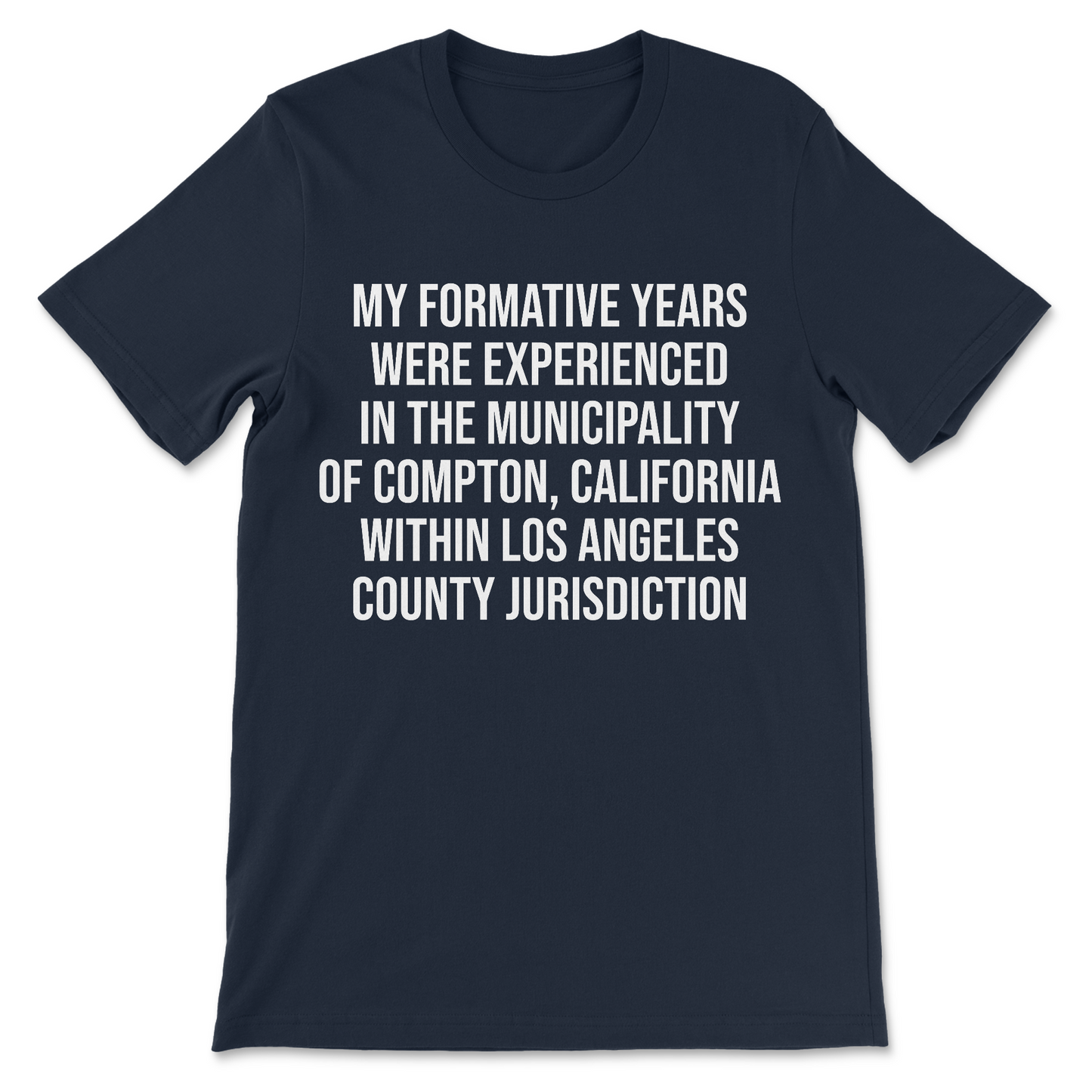 satirical parody shirt about Compton and rap music