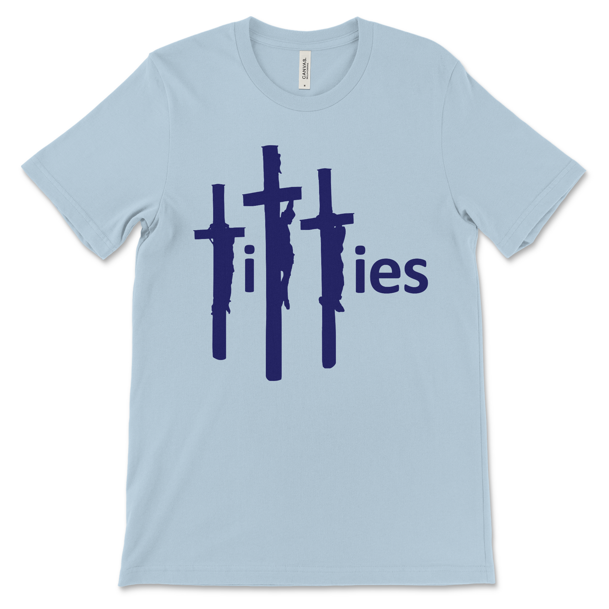 Vulgar naughty t shirt mixing faith symbols and dirty humor.