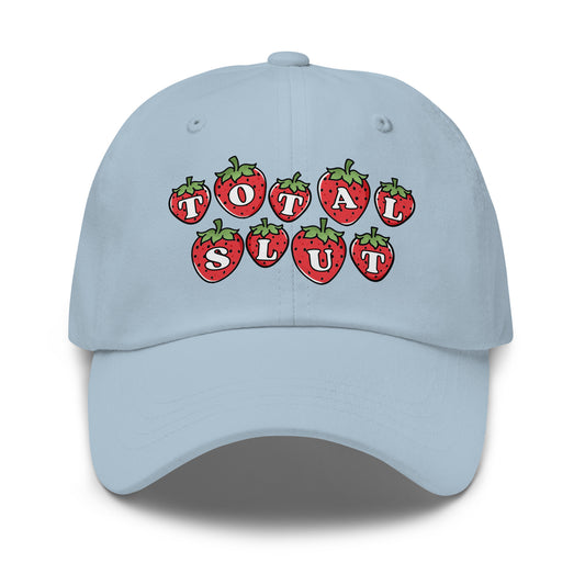 Total Slut dad hat with dirty slogan on front
