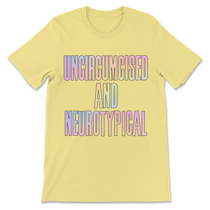 Awkward humor shirt featuring a ridiculous oversharing joke, colorful lettering, weird comedy and strangely specific graphic design