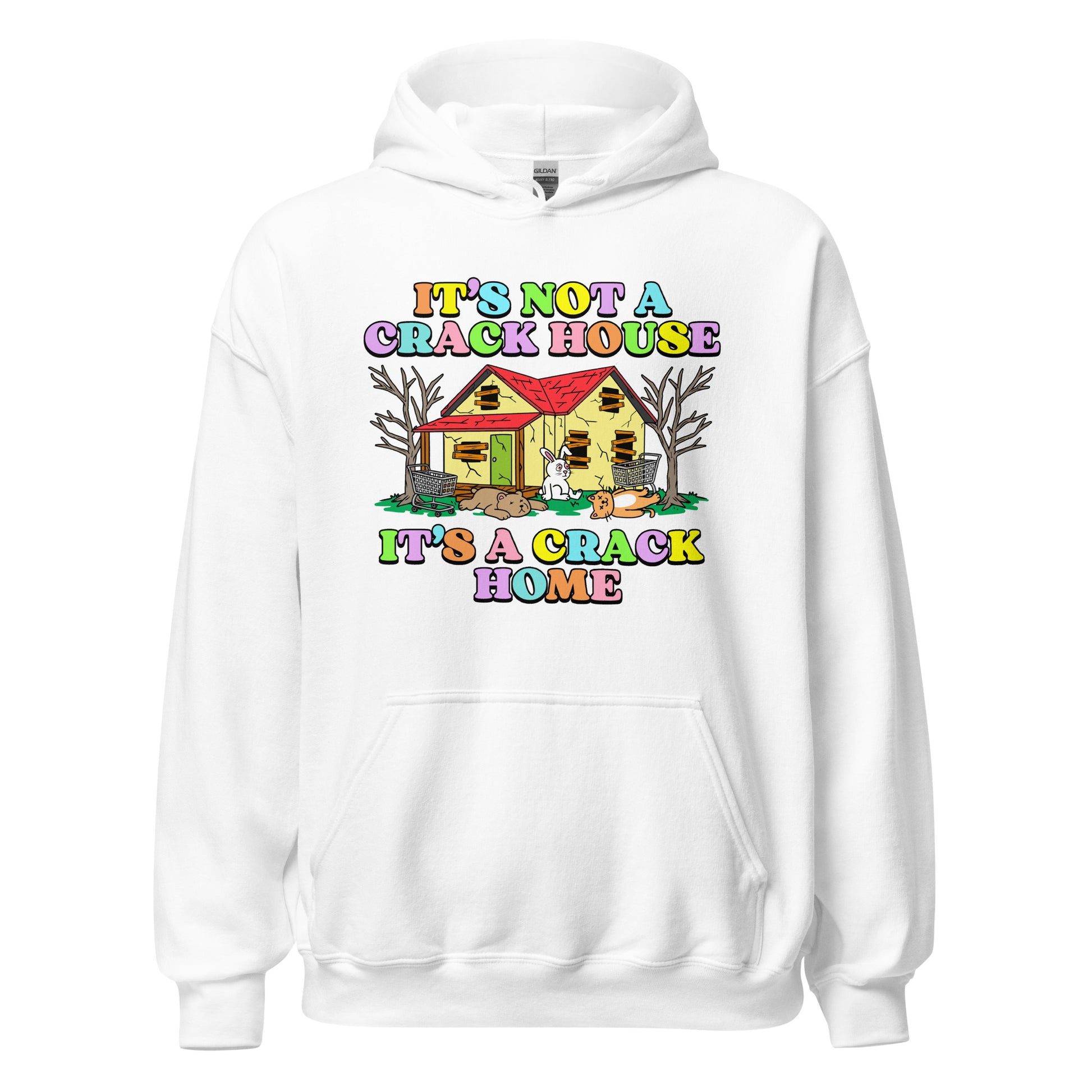 dark humor graphic hoodie crack home joke design
