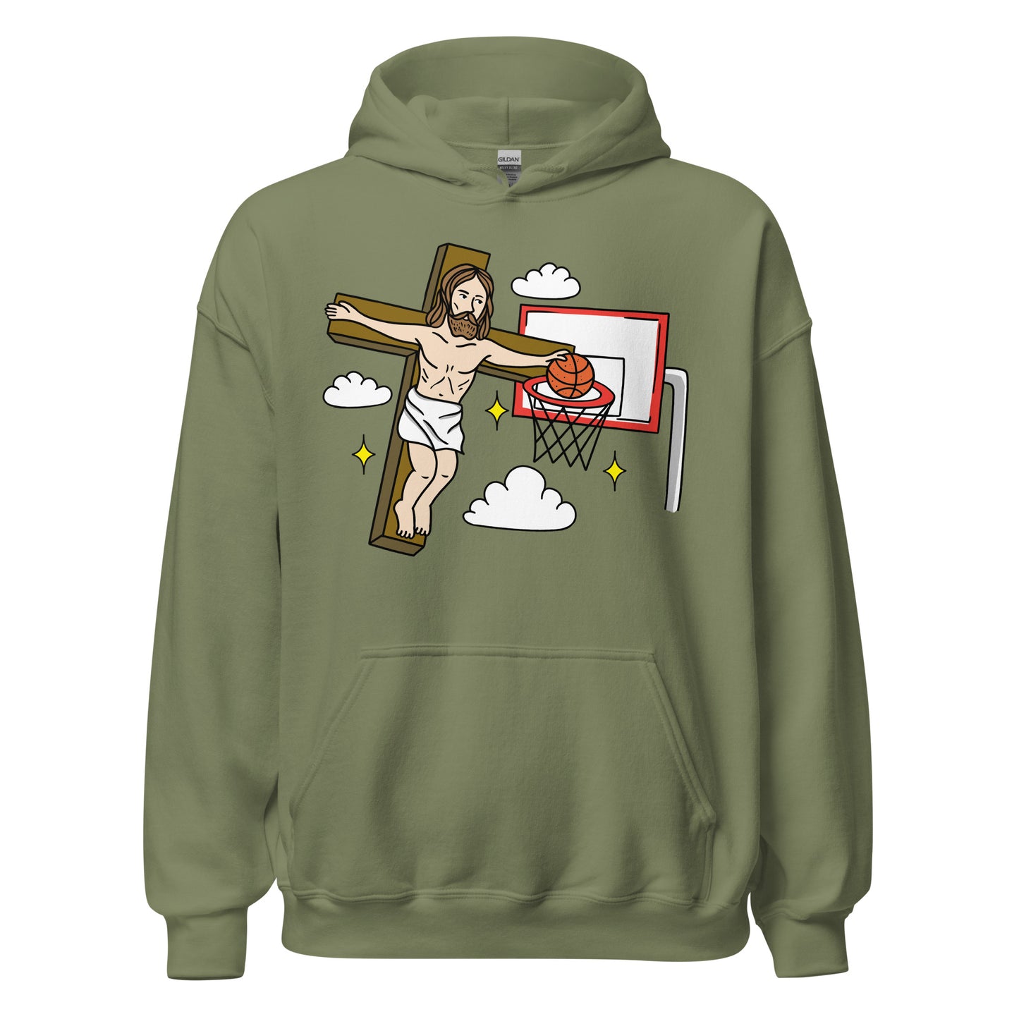 Jesus Playing Basketball