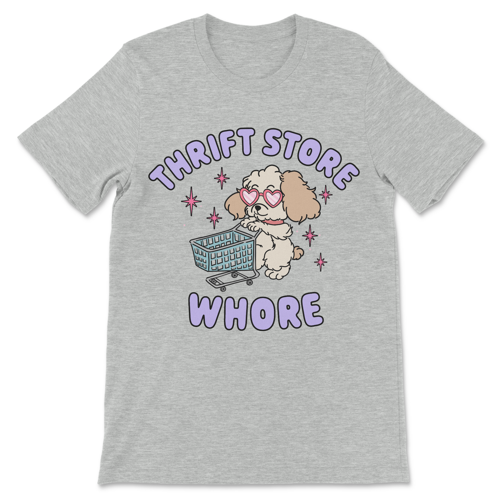 raunchy thrift store joke shirt for women
