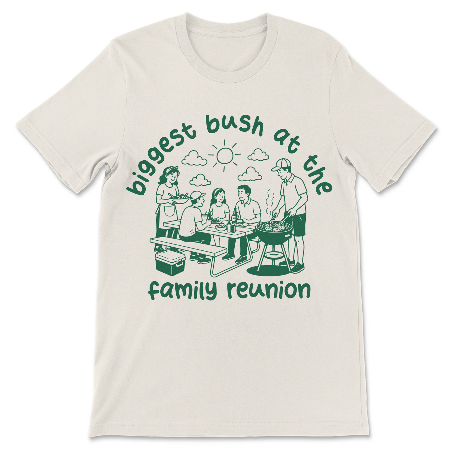 Offensive women's meme shirt featuring an inappropriate family-themed slogan.
