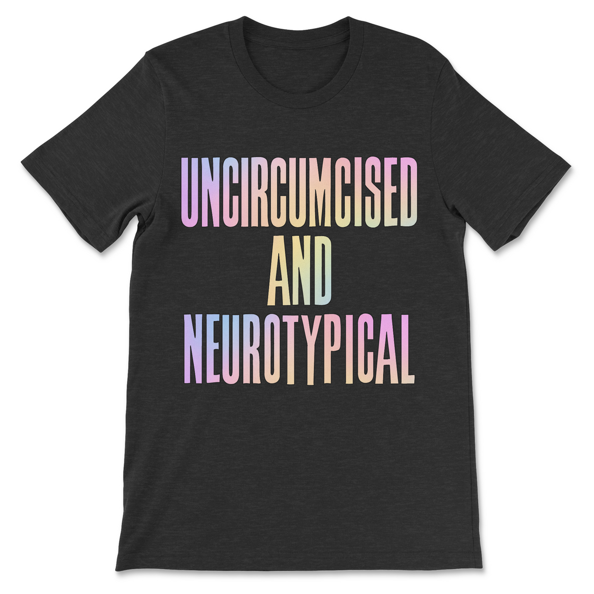 Funny weird statement shirt featuring colorful typography, strangely specific joke, ridiculous saying and unusual graphic tee design