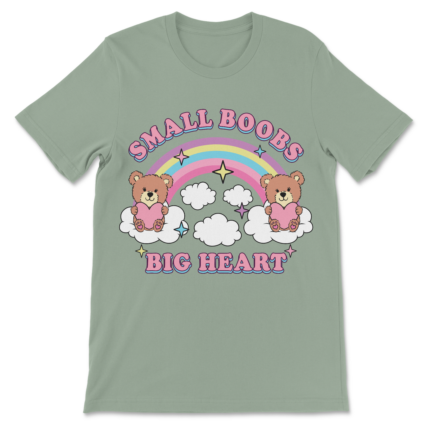 Raunchy women’s shirt that says small boobs big heart
