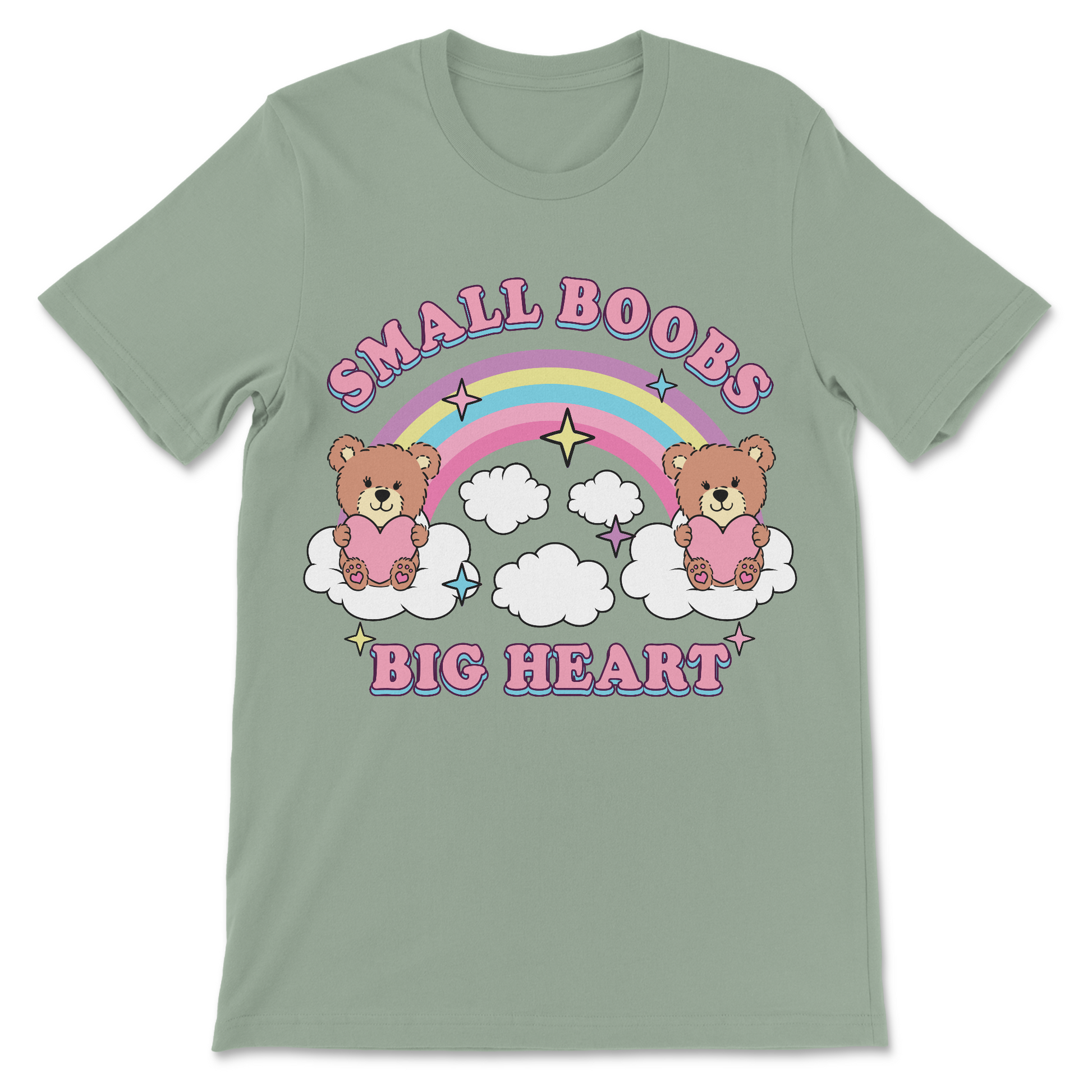 Raunchy women’s shirt that says small boobs big heart
