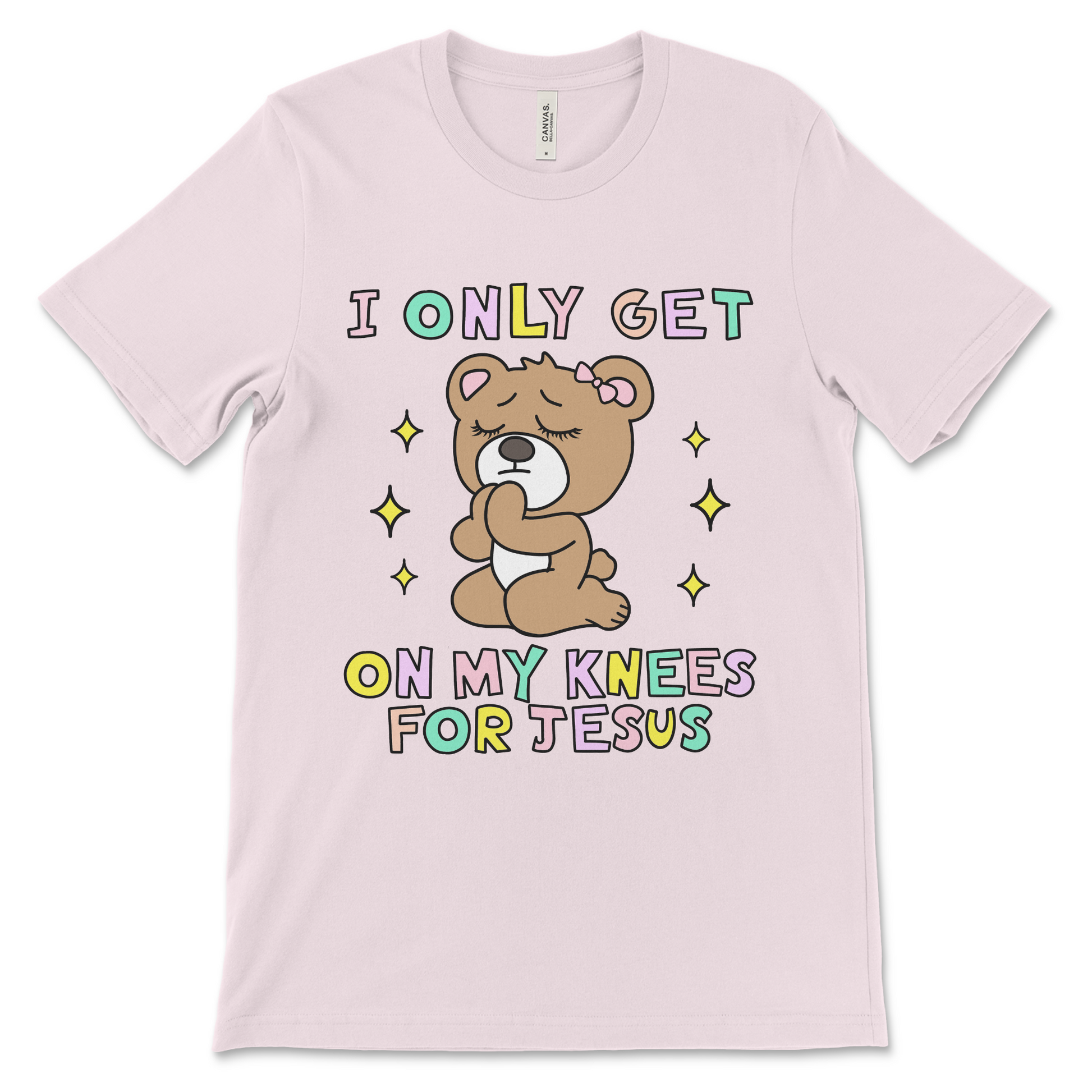 I Only Get On My Knees for Jesus shirt, funny offensive religious meme tee.