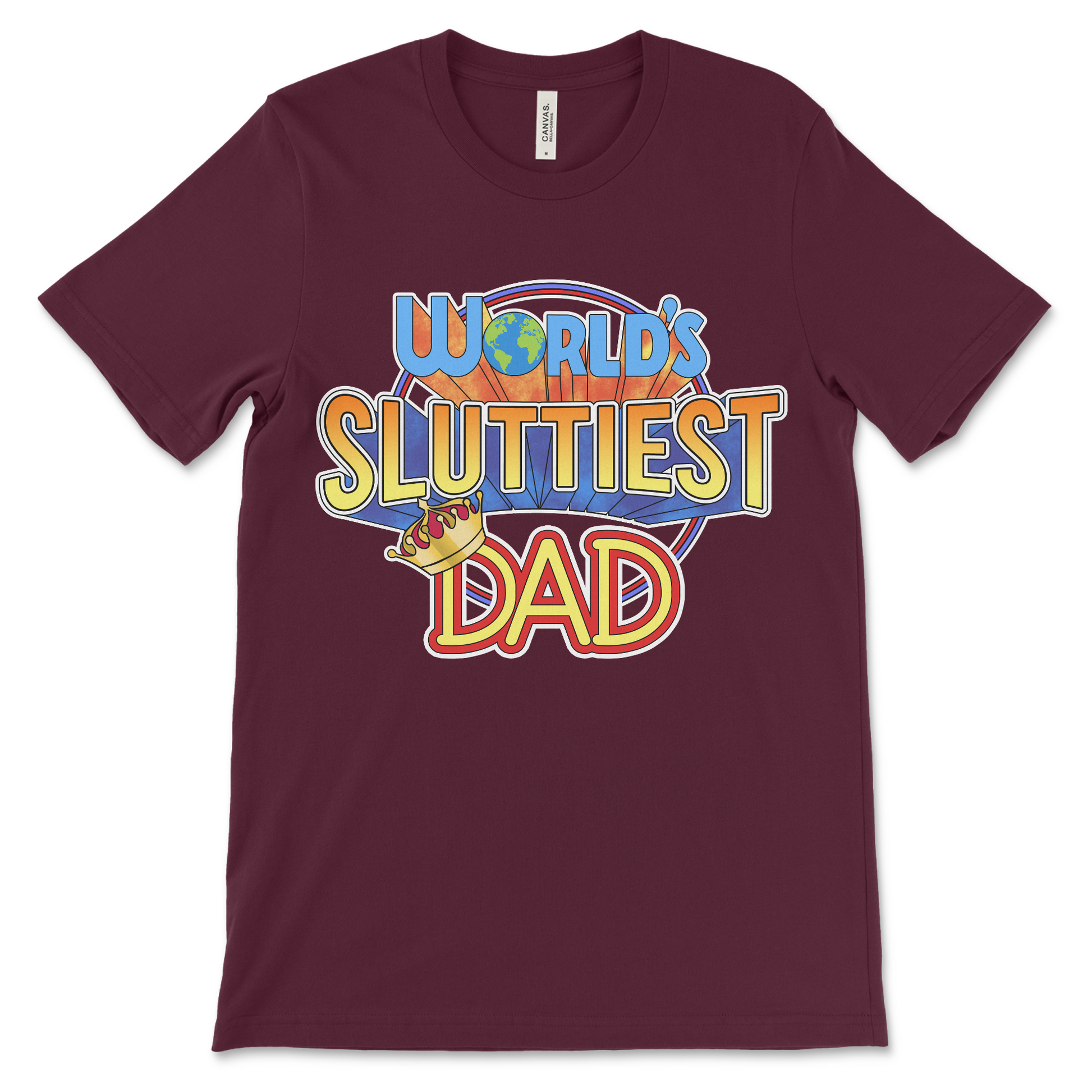 Offensive t-shirt for dad, inappropriate Father's Day gift with dirty slogan
