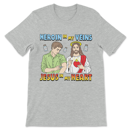 a horrible and cringey Jesus tee